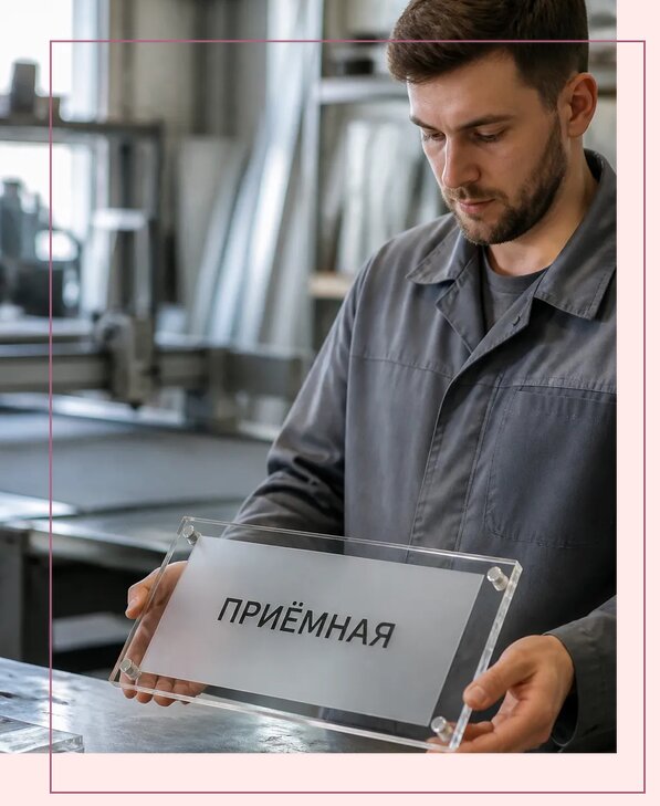 Таблички из оргстекла на заказ в Красноярске от 3962 р. | Аванза-Крс