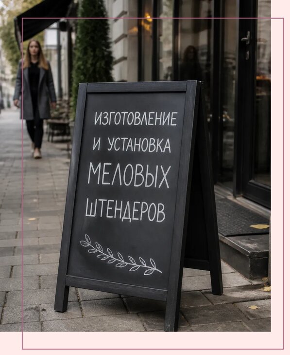 Меловые штендеры в Красноярске по цене от 6604 р. | Аванза-Крс